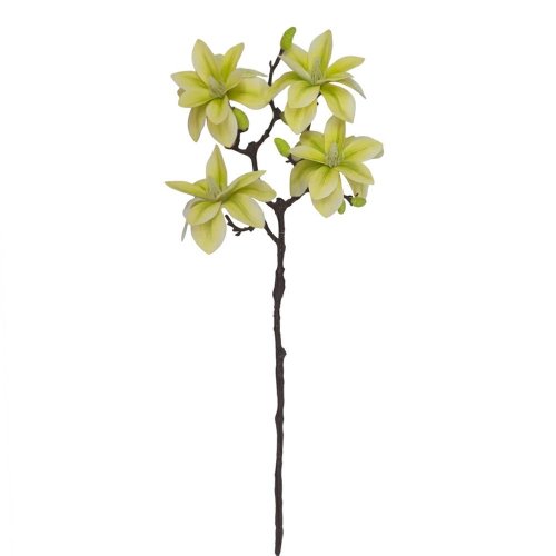 Ks magnólia zeleno-žltá 54cm - Umelé kvety
