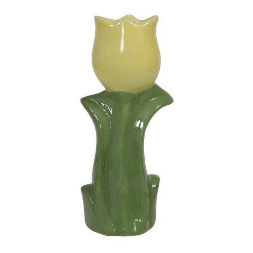 Váza tulipán keramika 20,5cm žltá - Veľkonočné ozdoby