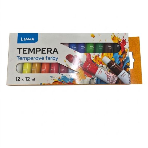 Pevná cena farby temperové luma 12 farieb