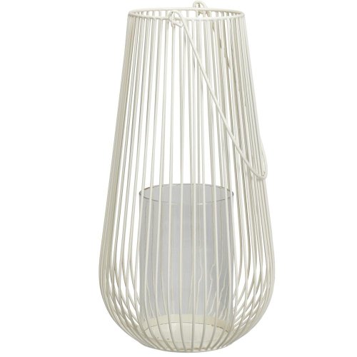 Lampáš kov biely 24x24/v46,5cm