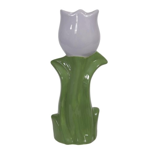 Váza keram. tulipán fial. 20,5cm