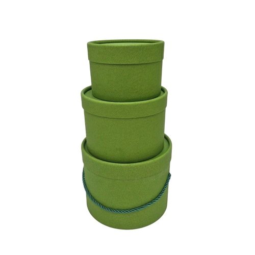 Darčeková krabička+šnúrka zelená s/3 13x9 - 18x13cm - Aranžérsky materiál