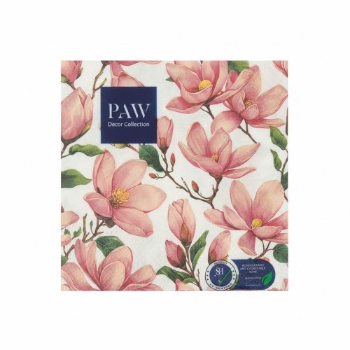 Sdl152200 servítky 33x33 cm/20ks/3vrst. pink bloom - Vianočné dekorácie a ozdoby