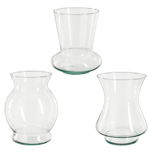 Váza sklo jazz 3ass v20/pr.14cm - Aranžérsky materiál