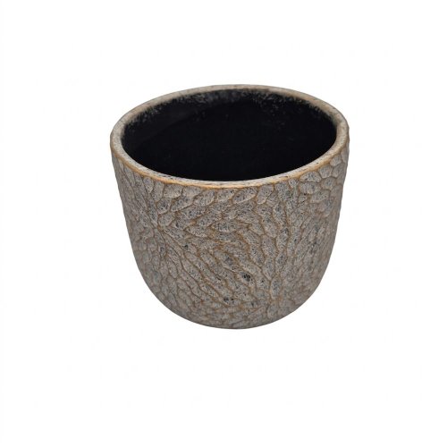 A2 obal cement zlato-šedý 17x17x14,5cm - Umelé kvety