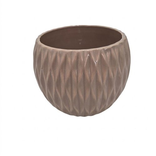 Obal guľa vzorová taupe  16xv13,5cm - Lampáše