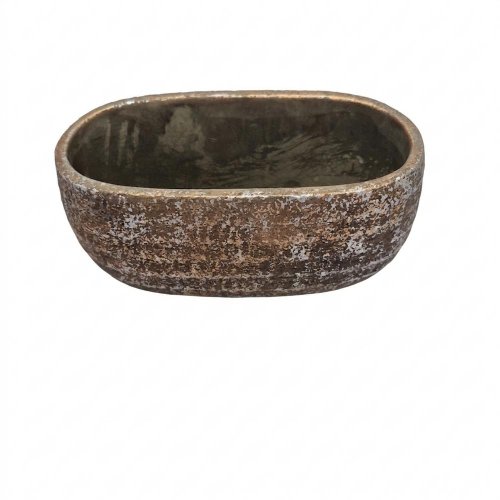 A3 obal cement zlatý 22,5x11,5x10,5cm - Umelé kvety