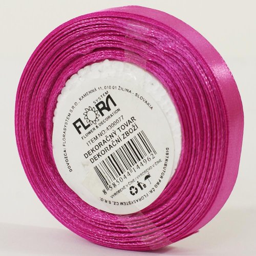 Saten stuha 10mm/15m cyklamenová farba 095