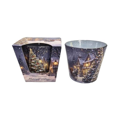 Sviečka voň v skle midnight village 115g