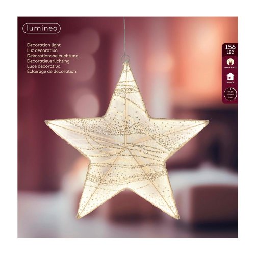 Led hviezda 38x5cm - Vianočné osvetlenie