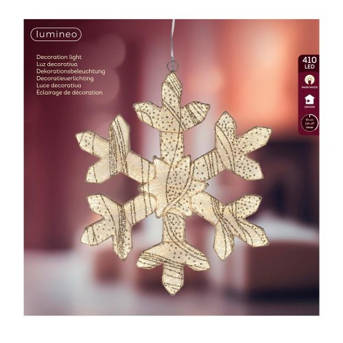 Led vločka záves pr.38cm