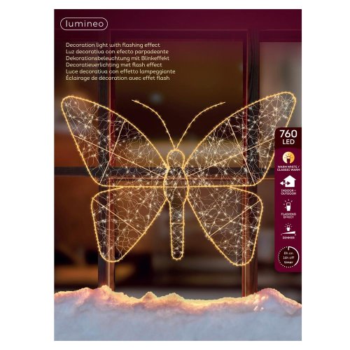 Led motýľ blik pr.98/77cm - Vianočné osvetlenie