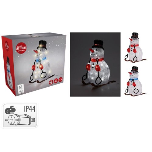 Led snehuliak 31cm 2ass - Vianočné osvetlenie