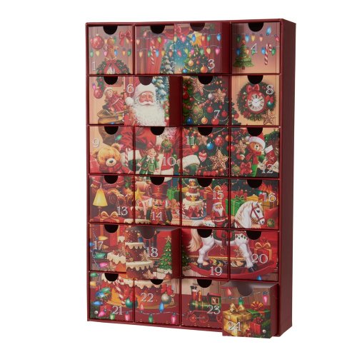 Adventný kalendár 16x38cm - Vianočné dekorácie