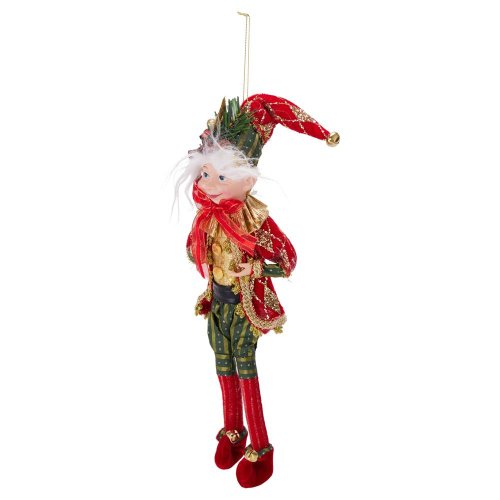 Závesný škriatok 30 cm - Vianočné dekorácie a ozdoby