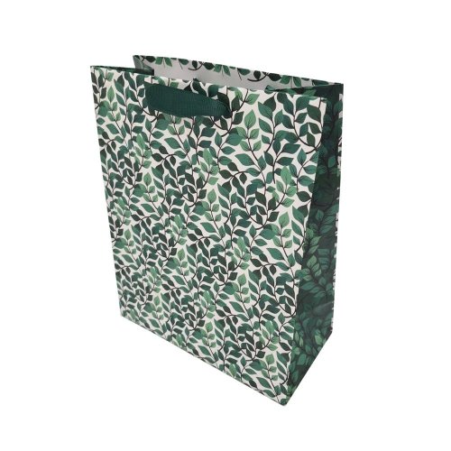 Agb1029703 taška pap. darč v25x20+10cm green garden - Aranžérsky materiál
