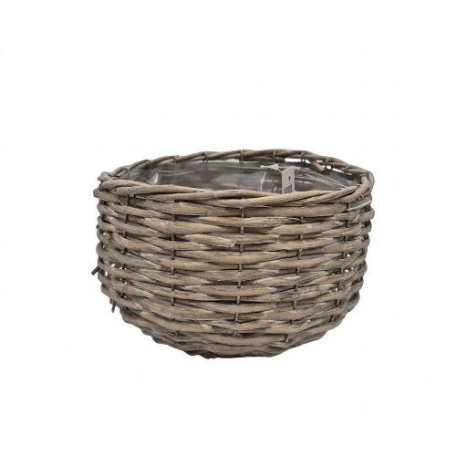 489fl/s obal prútie okrúhly sivý s 19*13cm - Umelé kvety