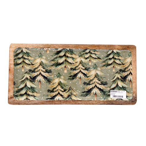 Podnos smalt zimným motívom 40x19 cm