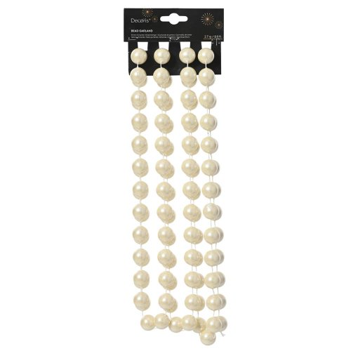 Girlanda perla pr.0,2cm x2,7m/ polysterén - Vianočné dekorácie