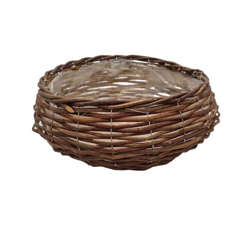 Obal prútie okrúhly hnedý m 30 × 14 cm