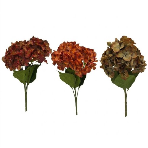 Kytica hydrangea mix/3f - Umelé kvety