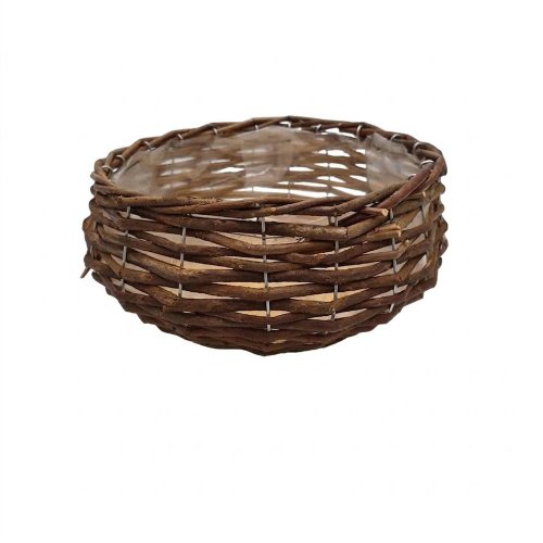 492fl/s obal prútie okrúhly hnedý s 22*11cm