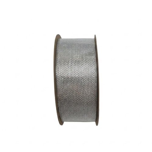Stuha 3,8 cm, 15 m strieborná