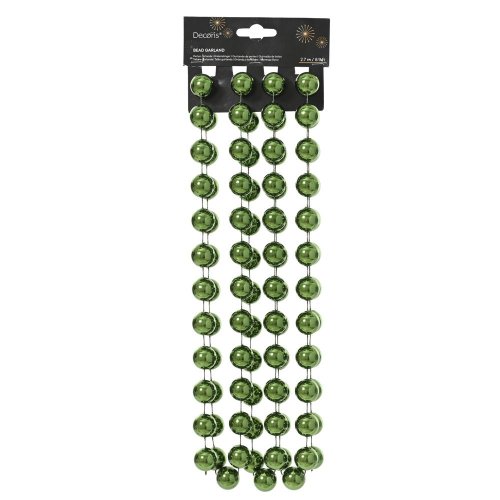 Girlanda zelená pr.0,2cm x2,7m/ polysterén - Vianočné dekorácie