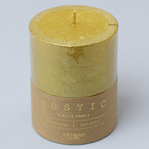 Rustic metalic valec 7 × 9 zlatý