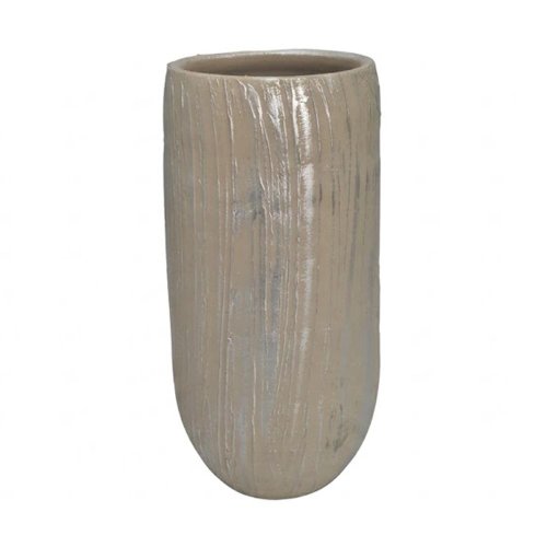 Váza strieborná v35/pr.17,5cm - Umelé kvety