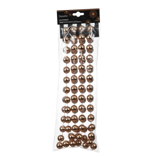 Girlanda dymová perla korálky pr.0,2cm x2,7m/ polysterén - Vianočné osvetlenie