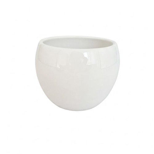 Obal guľa lesk.bianco 12,5xv10cm - Vianočné dekorácie a ozdoby