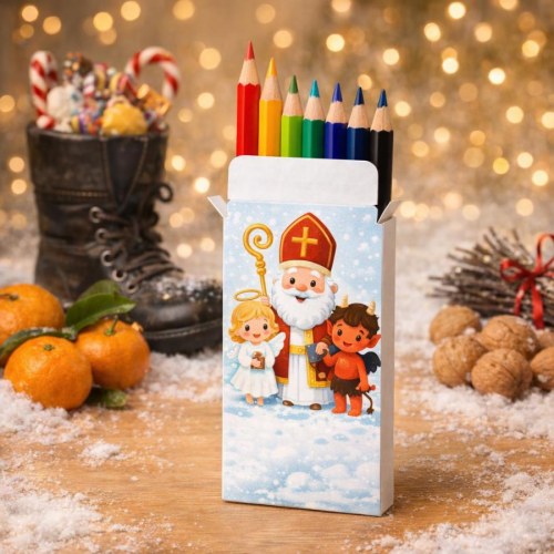 Mikulášské pastelky s vlastní etiketou