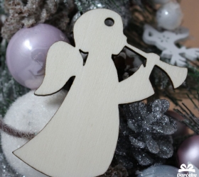 Drevený výsek Anjel