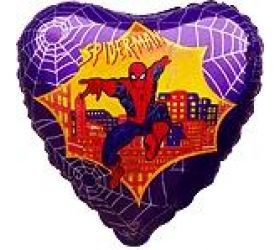 Balón Spiderman fialový