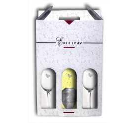 Svadobný darčekový vínny  set 3 v 1  biele víno