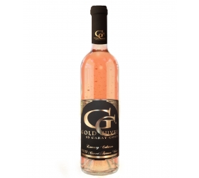 0,75 L Gold Cuvee - Ružové  so zlatými lupeňmi 23 karát