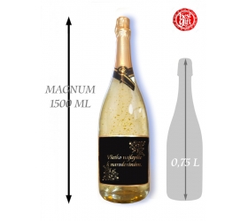 Narodeniny 1,5  L Gold Cuvee šumivé so zlatom