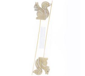 Zápich veverička 2ks 7,5x32x0,9cm