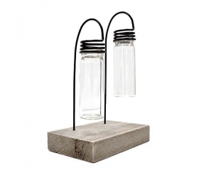 Hydroponický Dekoračný Kvetináč - Dve Skúmavky