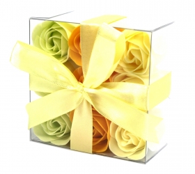 Sada 9 mydlových kvetov - jarné ruže