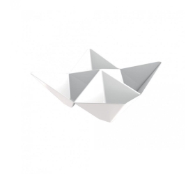 Plastová miska na Finger Food Origami, 103x103mm - Gold Plast
