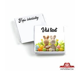 Veľkonočná mini čokoládka, zajačiky v tráve