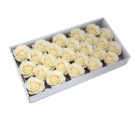 Mydlové kvety, veľká ruža - krémová