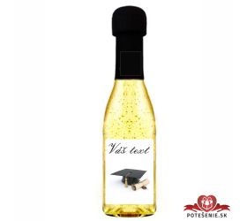 Promočné mini šampanské 200 ml so zlatom, motív P049