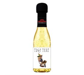 Halloweenske šumivé víno so zlatom