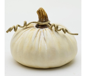 Tekvica biela 16x16x16,5cm keramika