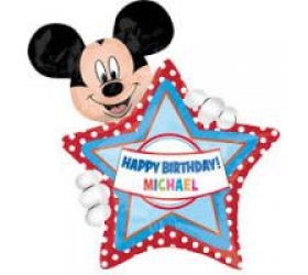 Balón Mickey Mouse s písmenkami