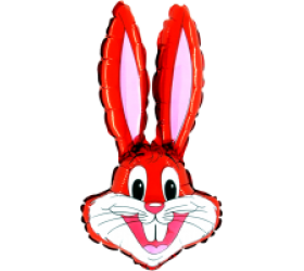 Balónik Zajac červený - 35cm