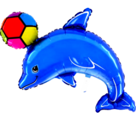 Balón Delfín s loptou 71-91 cm héliový